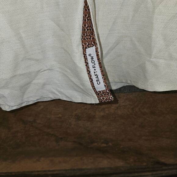 Craft + Flow Cream Woven Long Sleeve Button Up Office Work Dress Shirt Men’s S - Picture 6 of 8